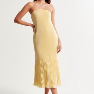 A&F Giselle Pleated Midi Dress